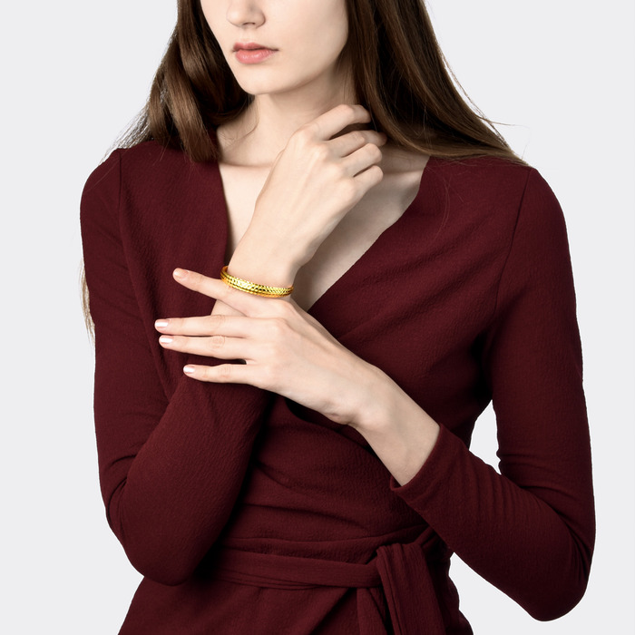 999.9黃金 手鐲 | 周生生珠寶 | Essence「永」 | 90366K - 3