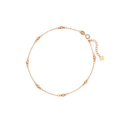 18K Rose Gold Anklet