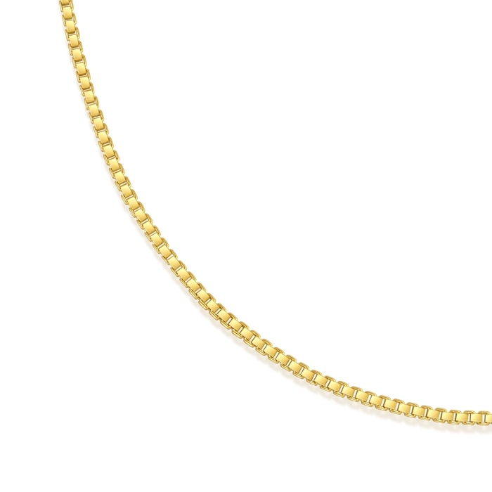 18K Yellow Gold Necklace | Chow Sang Sang Jewellery | Machinery Chain | 03816N - 2