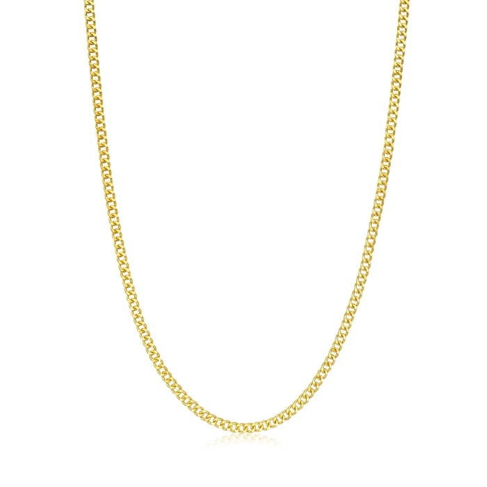 999.9黃金 頸鍊 | 周生生珠寶 | 機織素鍊 | 09223N - 1