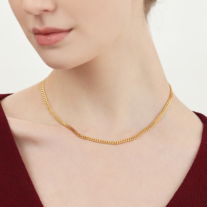 999.9黃金 頸鍊 | 周生生珠寶 | 機織素鍊 | 09223N - 3