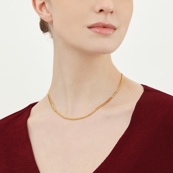 999.9黃金 頸鍊 | 周生生珠寶 | 機織素鍊 | 09223N - 4