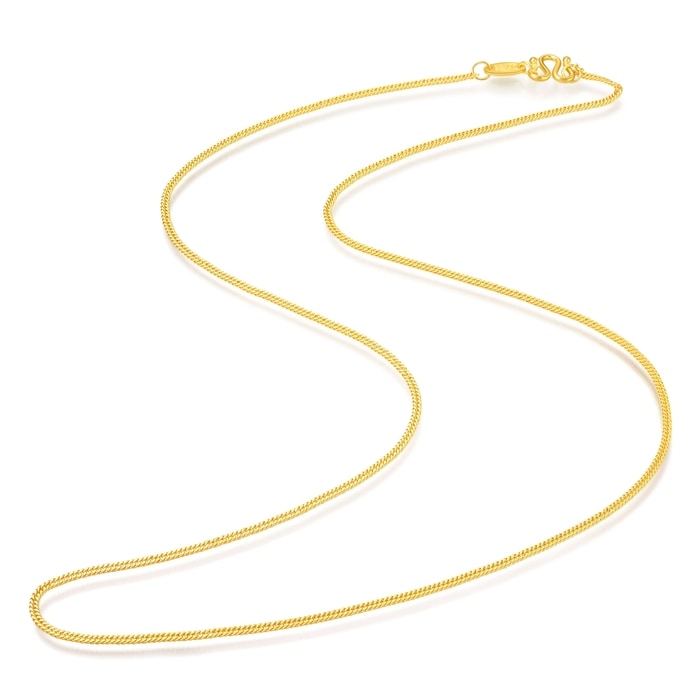 Solid Gold Necklace | Chow Sang Sang Jewellery | Machinery Chain | 09225N - 5