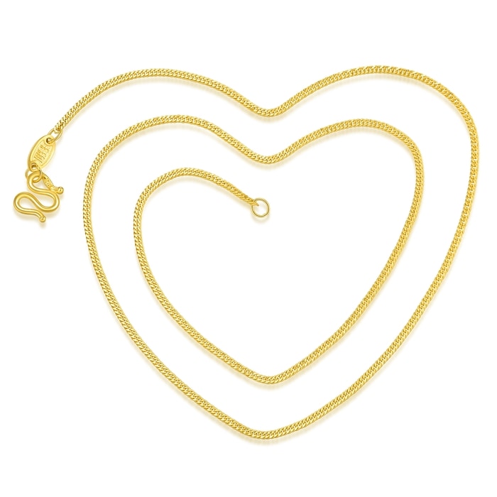 Solid Gold Necklace | Chow Sang Sang Jewellery | Machinery Chain | 09225N - 6
