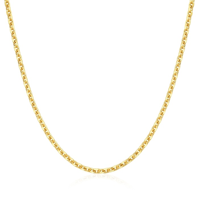 999.9黃金 頸鍊 | 周生生珠寶 | 機織素鍊 | 09251N - 1