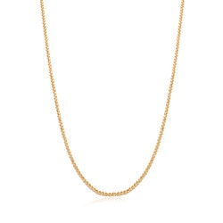 18K Yellow & White Gold Spiga Chain Necklace