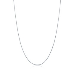 18K White Gold Spiga Chain Necklace