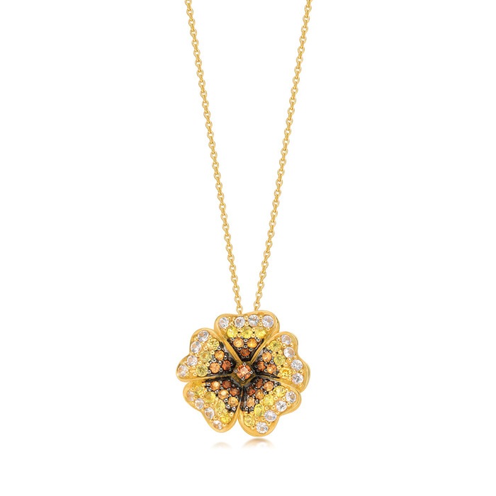 18K Yellow & Black Gold Necklace | Chow Sang Sang Jewellery | 81040N - 1