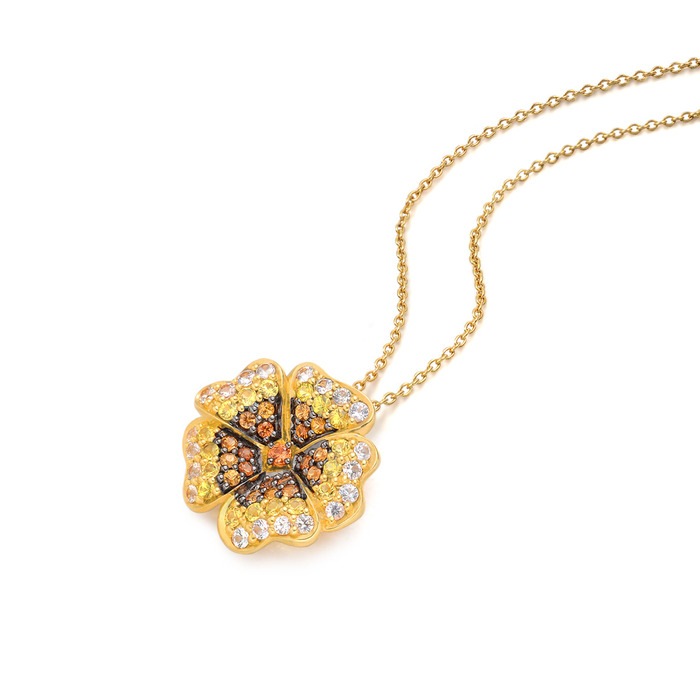18K Yellow & Black Gold Necklace | Chow Sang Sang Jewellery | 81040N - 4