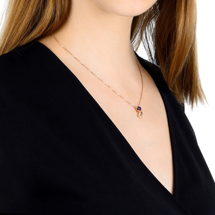 18K Rose Gold Necklace | Chow Sang Sang Jewellery | PetChat | 83611N - 3
