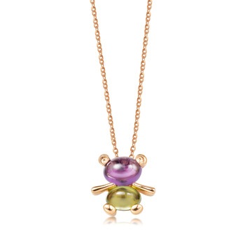 18K Rose Gold Amethyst Necklace 18K Rose Gold Amethyst Necklace