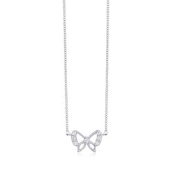 18K白色黃金頸鍊