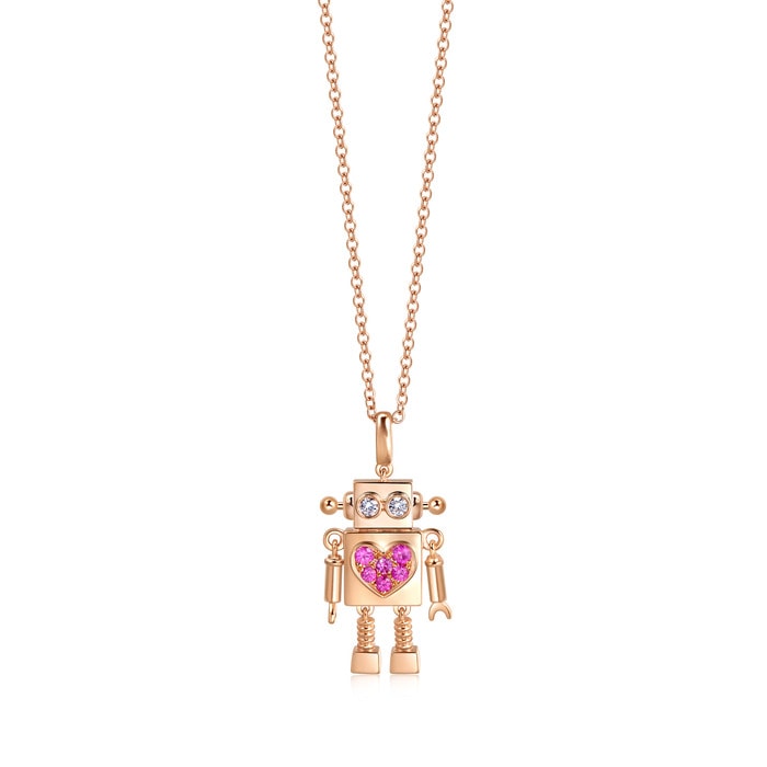 18K Rose Gold Necklace | Chow Sang Sang Jewellery | Love Decode | 90607U - 1