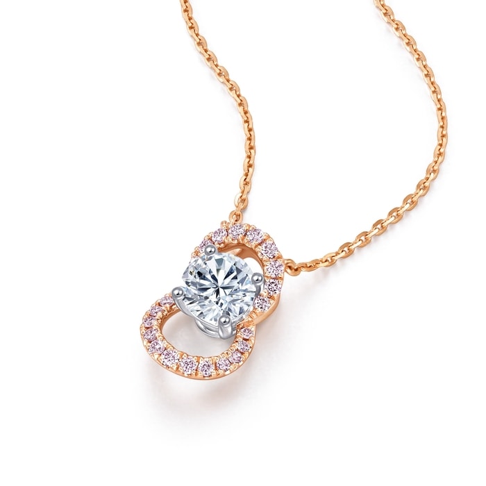 PROMESSA 18K White & Rose Gold Necklace(10396009549) | Chow Sang Sang ...