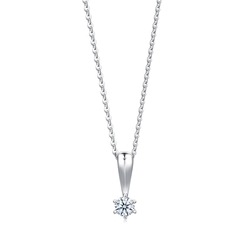  'Classic' 900 Platinum Diamond Pendant