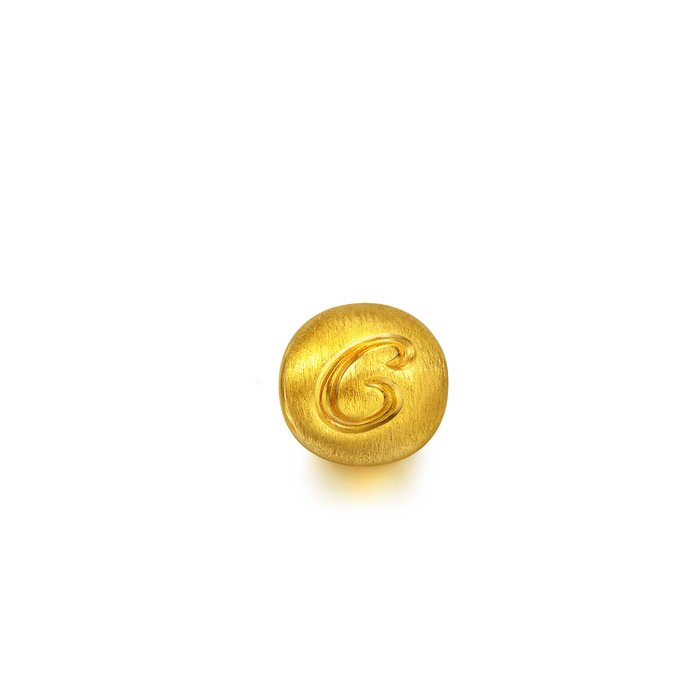 charme 「字母系列」足金「c」吊坠 款号 # 87616p-gd