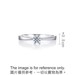 'Classic' 900 Platinum Diamond Ring