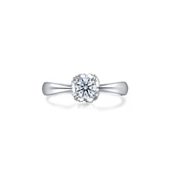 「光環」900鉑金鑽石戒指