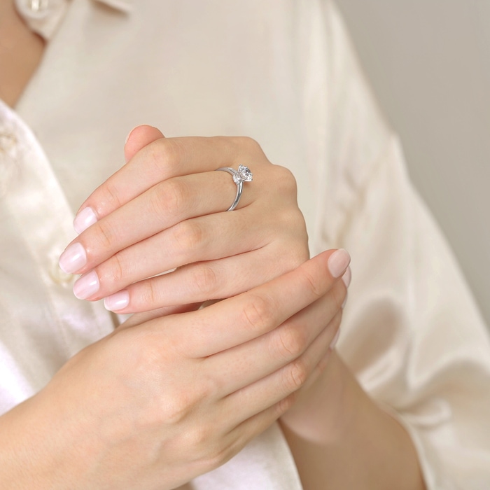 18K白色黄金 戒指 | 周生生珠寶 | 90147R - 3