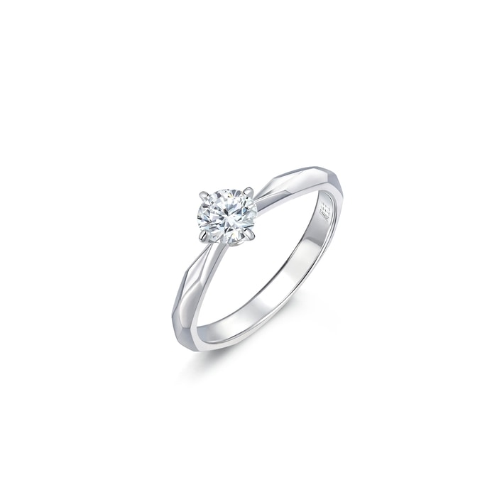 18K White Gold Ring | Chow Sang Sang Jewellery | 90245R - 4