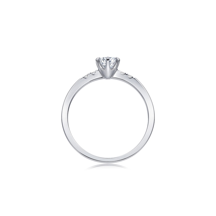 18K白色黄金 戒指 | 周生生珠寶 | 90249R - 5