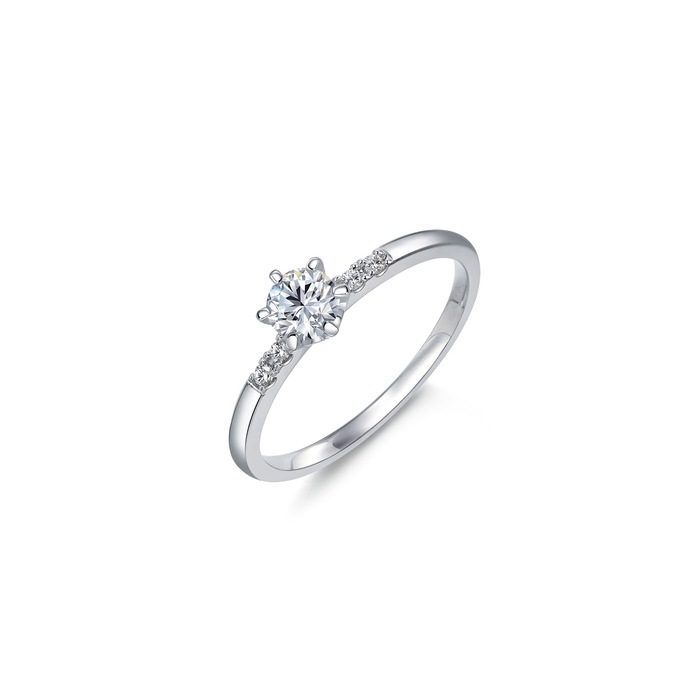 18K白色黄金 戒指 | 周生生珠寶 | 90249R - 4