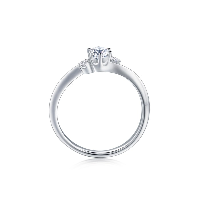18K White Gold Ring | Chow Sang Sang Jewellery | 90252R - 5