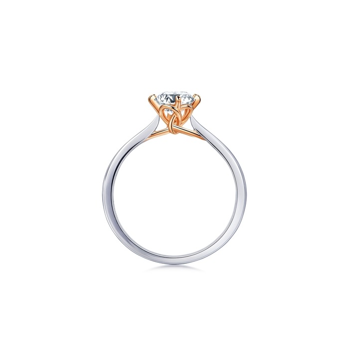 18K白色黄金及玫瑰金 戒指 | 周生生珠寶 | 91290R - 5