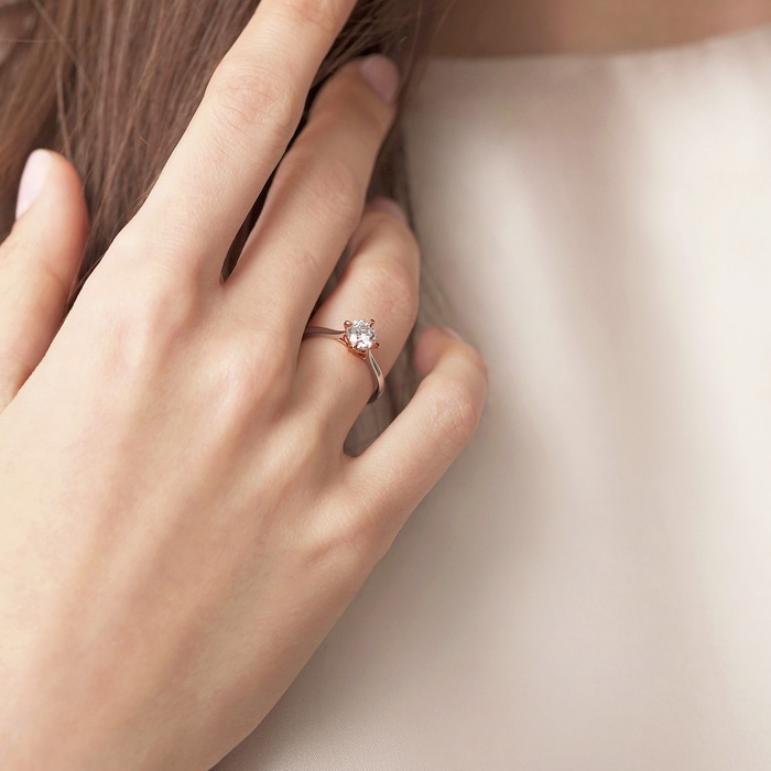 18K白色黄金及玫瑰金 戒指 | 周生生珠寶 | 91290R - 2