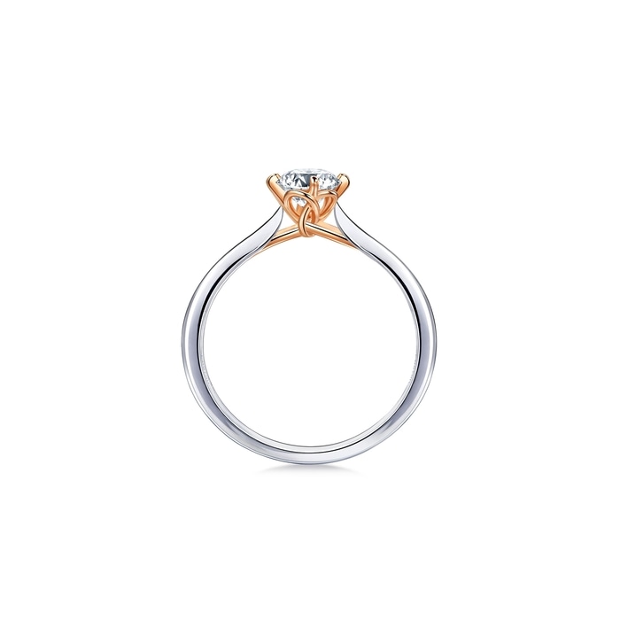 18K白色黄金及玫瑰金 戒指 | 周生生珠寶 | 91290R - 5