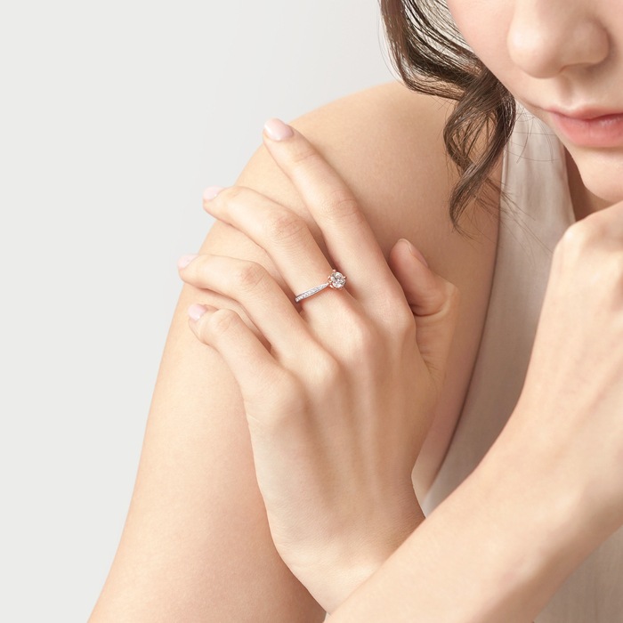 18K白色黄金及玫瑰金 戒指 | 周生生珠寶 | 91293R - 3