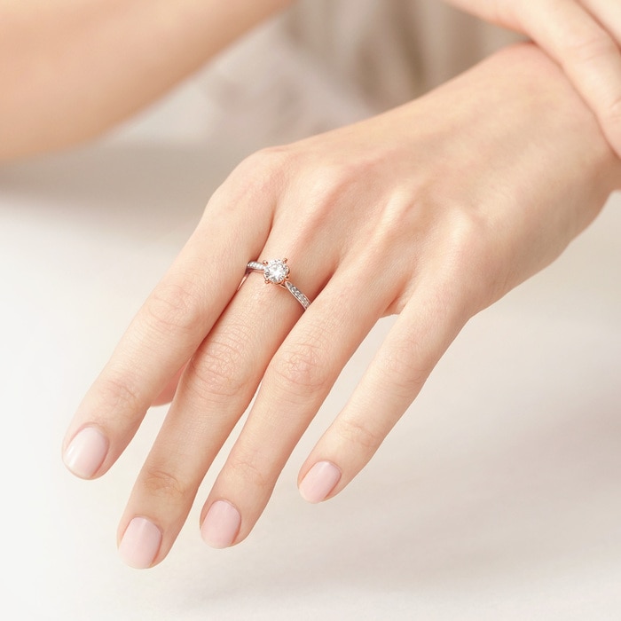 18K白色黄金及玫瑰金 戒指 | 周生生珠寶 | 91293R - 2