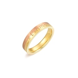 「動情」18K黃紅分色黃金戒指