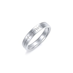 「動情」18K白色黃金戒指