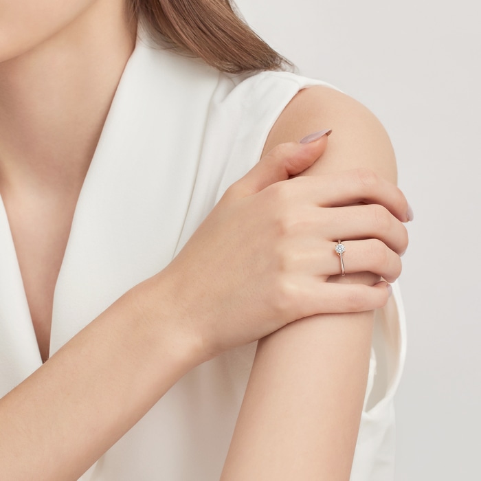 18K白色黄金及玫瑰金 戒指 | 周生生珠寶 | 93047R - 3