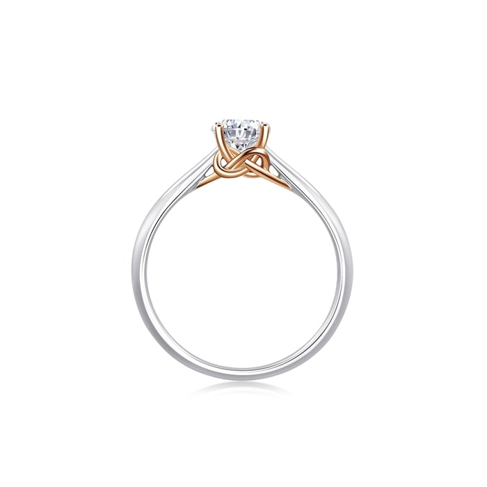 18K白色黄金及玫瑰金 戒指 | 周生生珠寶 | 93047R - 5