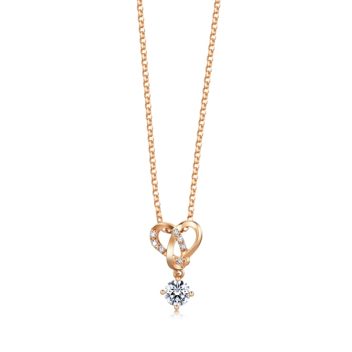 18K Rose Gold Necklace | Chow Sang Sang Jewellery | 91382U - 1