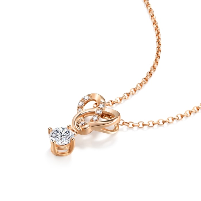 18K Rose Gold Necklace | Chow Sang Sang Jewellery | 91382U - 4