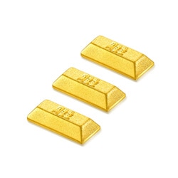 'Collectable' 999.9 Gold Brick (1g) X 3 Pieces